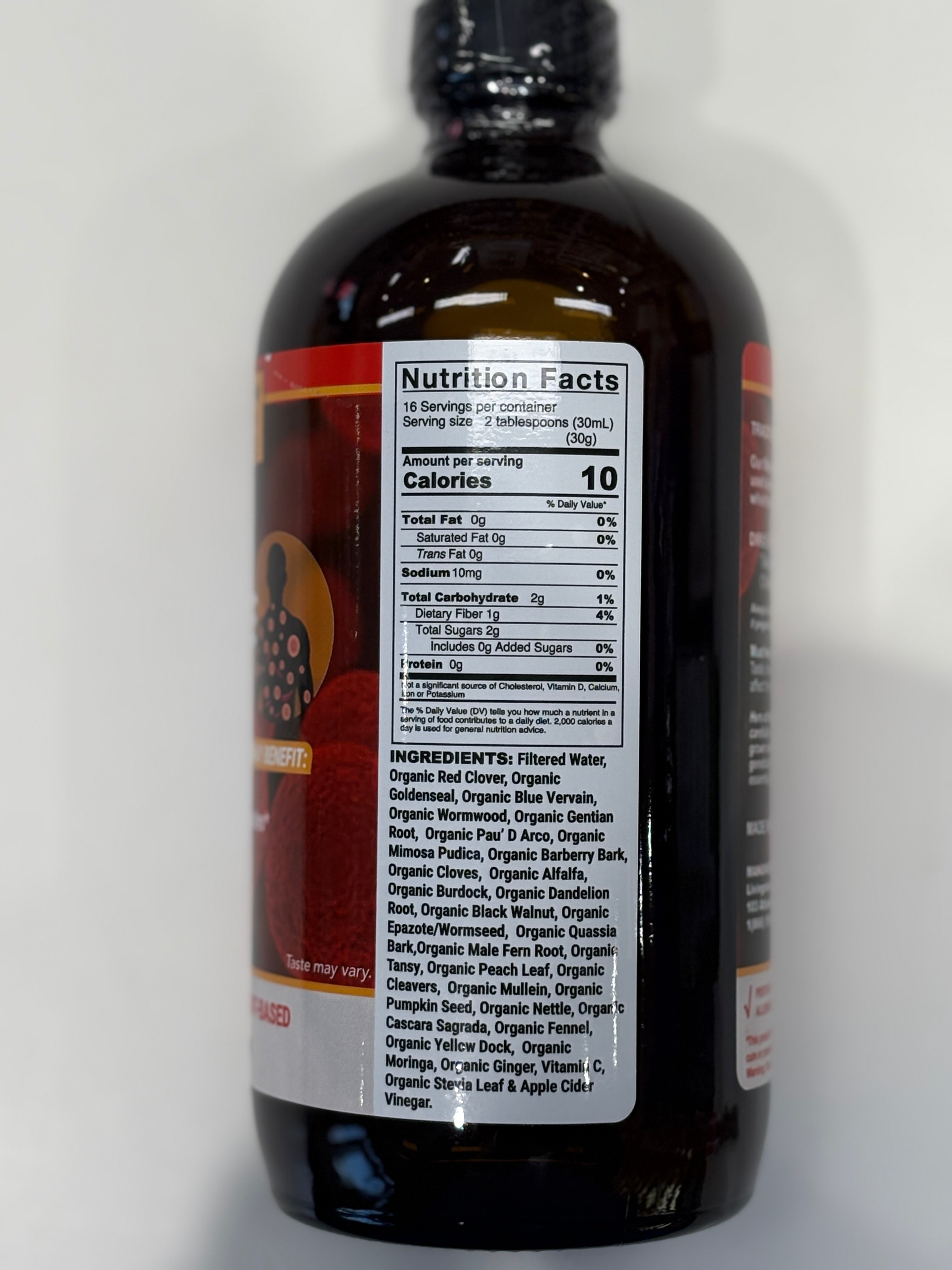 Organic Herbal Liquid Blood & Parasite Cleanse
